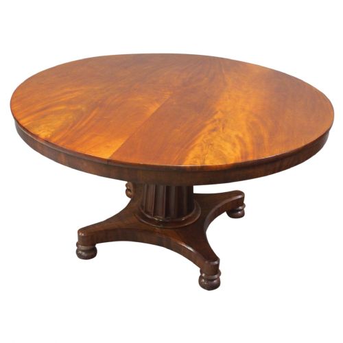 William IV Circular Mahogany Breakfast Table