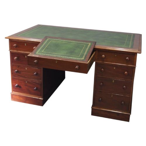 Victorian Mahogany Partners Desk