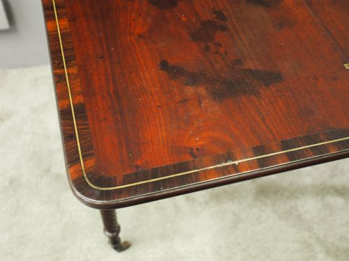 IRISH INLAID MAHOGANY FOLDOVER TEA TABLE - ADDITIONAL PHOTO 8
