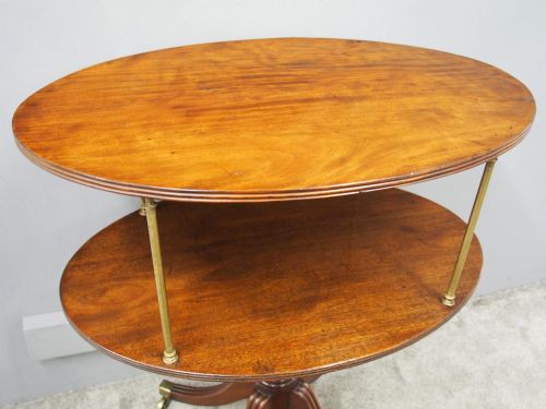 GEORGE IV MAHOGANY OVAL DUMBWAITER - ADDITIONAL PHOTO 7
