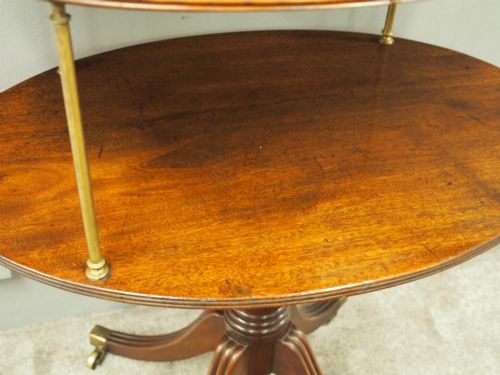 GEORGE IV MAHOGANY OVAL DUMBWAITER - ADDITIONAL PHOTO 8