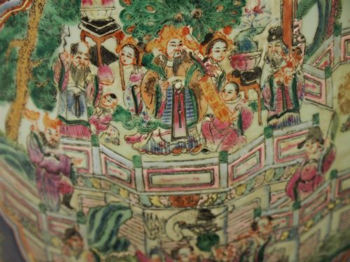 PAIR OF CHINESE QING DYNASTY PAINTED BARRELS SEATS - ADDITIONAL PHOTO 8