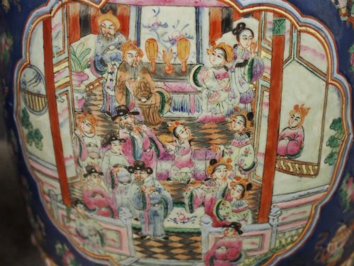 PAIR OF CHINESE QING DYNASTY PAINTED BARRELS SEATS - ADDITIONAL PHOTO 9