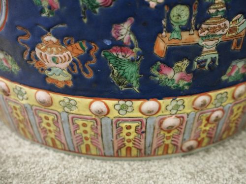PAIR OF CHINESE QING DYNASTY PAINTED BARRELS SEATS - ADDITIONAL PHOTO 15