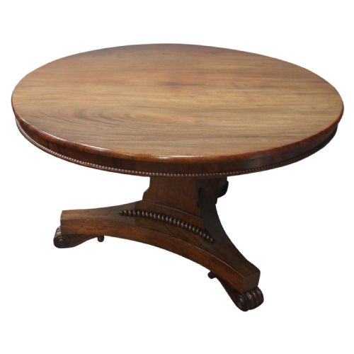 George III Mahogany Breakfast Table, Likely by W. Trotter