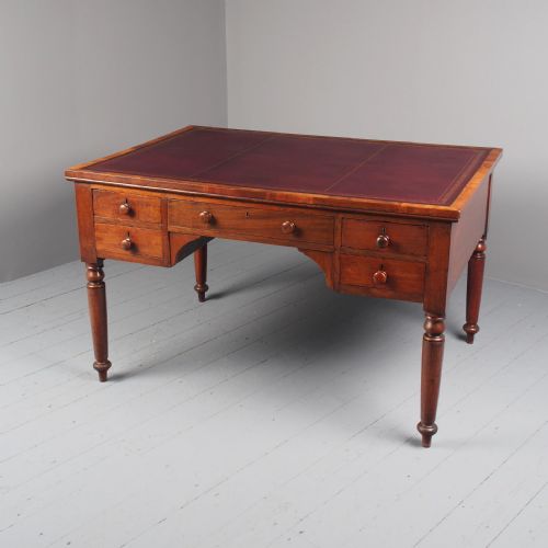 Rare William IV Mahogany Partners Writing Table