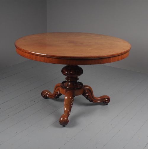 Early Victorian Circular Mahogany Breakfast Table