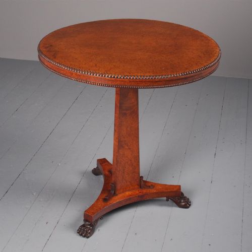 Regency Circular Amboyna Occasional Table