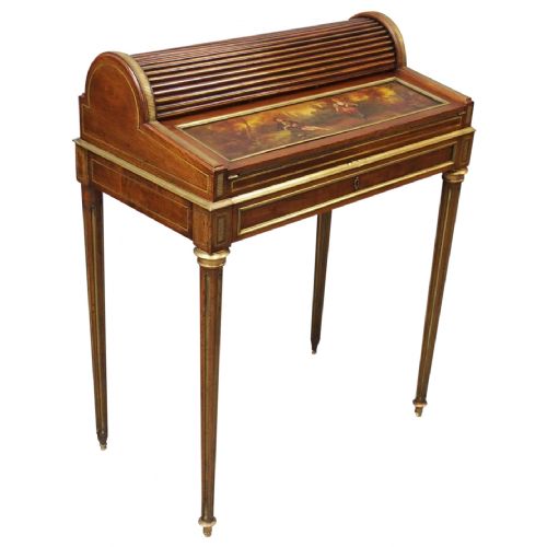 French Victorian Mahogany Bureau De Dame