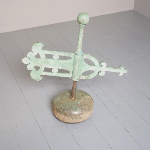 Victorian Scottish Curling Stone with Weather Vane