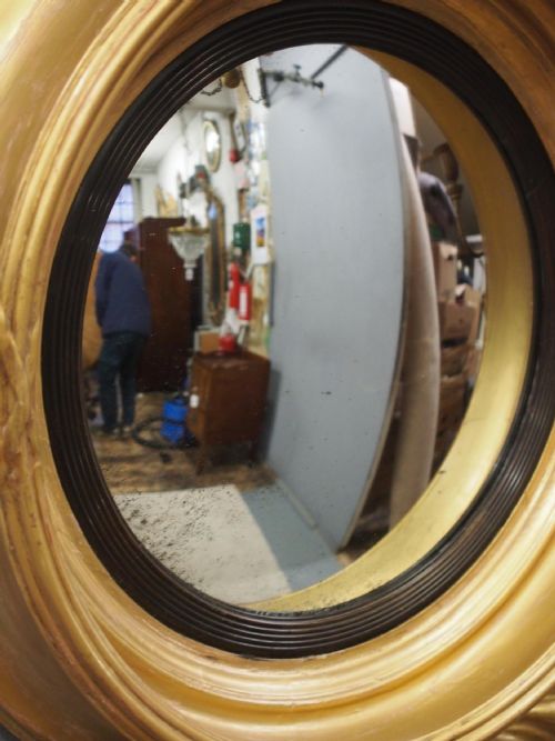 LARGE REGENCY GILT GIRANDOLE MIRROR - ADDITIONAL PHOTO 6