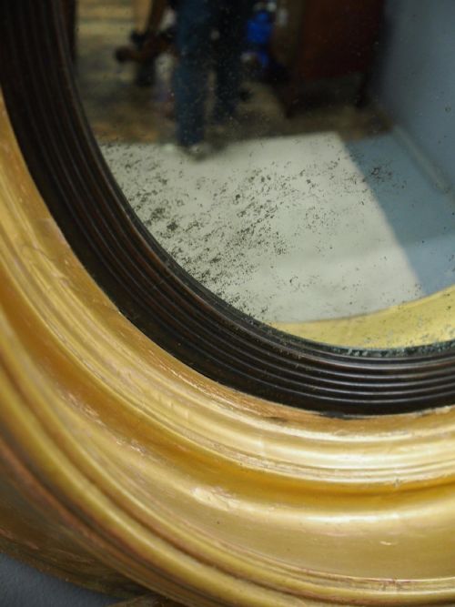 LARGE REGENCY GILT GIRANDOLE MIRROR - ADDITIONAL PHOTO 8