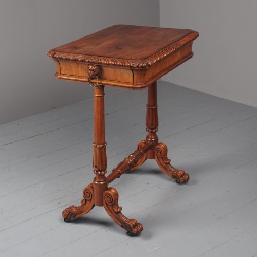ANTIQUE REGENCY MAHOGANY SIDE TABLE