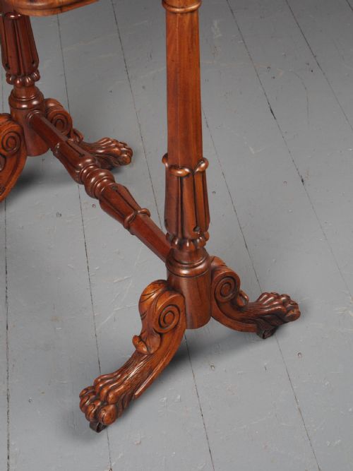 ANTIQUE REGENCY MAHOGANY SIDE TABLE - ADDITIONAL PHOTO 8