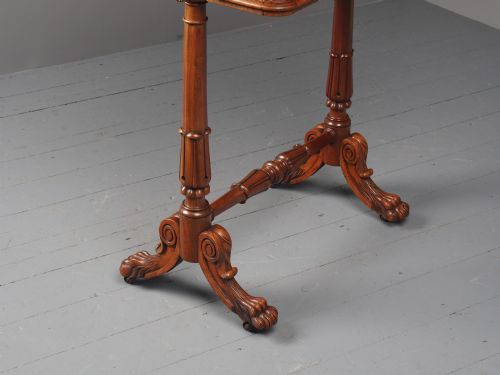 ANTIQUE REGENCY MAHOGANY SIDE TABLE - ADDITIONAL PHOTO 9