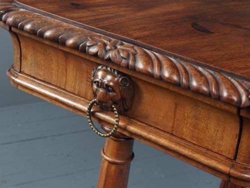 ANTIQUE REGENCY MAHOGANY SIDE TABLE - ADDITIONAL PHOTO 11