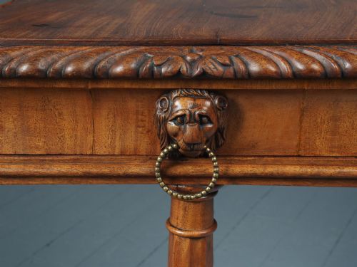 ANTIQUE REGENCY MAHOGANY SIDE TABLE - ADDITIONAL PHOTO 12