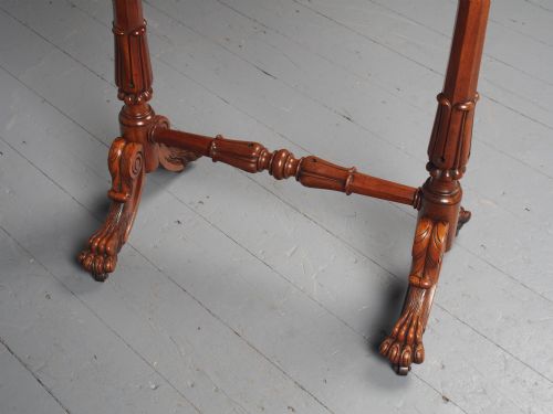 ANTIQUE REGENCY MAHOGANY SIDE TABLE - ADDITIONAL PHOTO 14