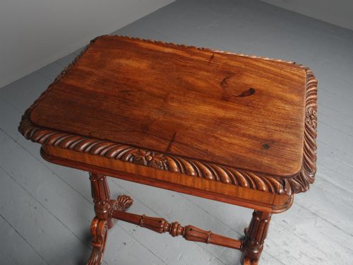 ANTIQUE REGENCY MAHOGANY SIDE TABLE - ADDITIONAL PHOTO 15