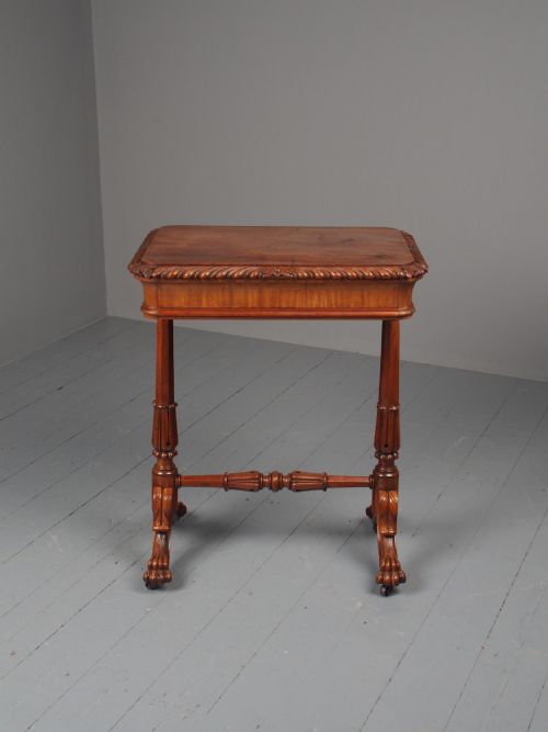 ANTIQUE REGENCY MAHOGANY SIDE TABLE - ADDITIONAL PHOTO 18