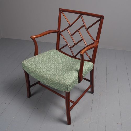 Scottish Mahogany Cockpen Chair by Whytock and Reid