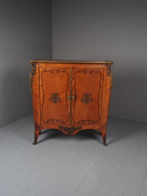 ANTIQUE FRENCH KINGWOOD SIDE CABINET - ADDITIONAL PHOTO 3