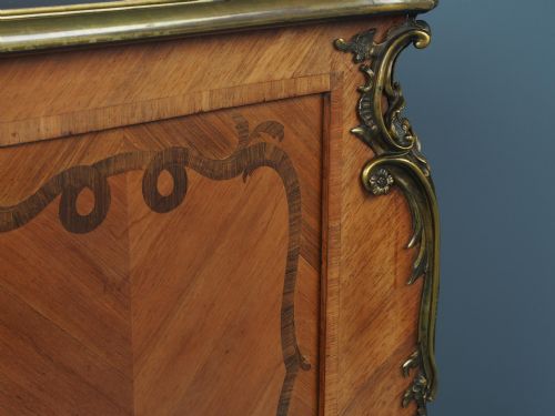 ANTIQUE FRENCH KINGWOOD SIDE CABINET - ADDITIONAL PHOTO 5