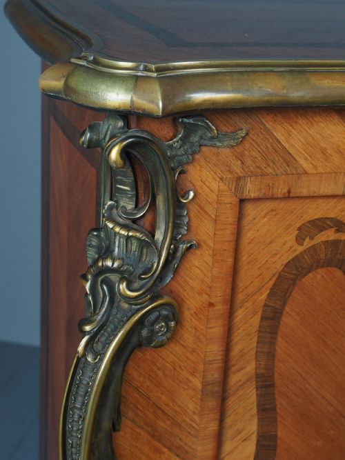 ANTIQUE FRENCH KINGWOOD SIDE CABINET - ADDITIONAL PHOTO 8