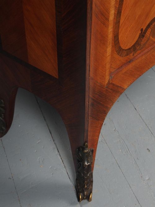 ANTIQUE FRENCH KINGWOOD SIDE CABINET - ADDITIONAL PHOTO 11