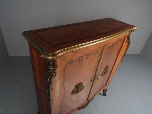 ANTIQUE FRENCH KINGWOOD SIDE CABINET - ADDITIONAL PHOTO 12