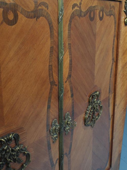 ANTIQUE FRENCH KINGWOOD SIDE CABINET - ADDITIONAL PHOTO 16