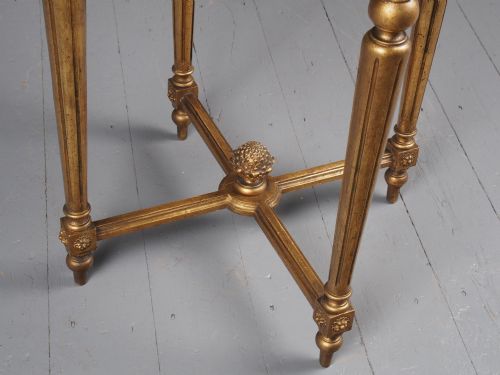 ANTIQUE STYLE GILTWOOD OCCASIONAL TABLE - ADDITIONAL PHOTO 5