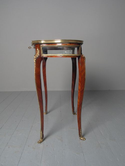 ANTIQUE FRENCH KINGWOOD HEARTSHAPED BIJOUTERIE TABLE - ADDITIONAL PHOTO 7