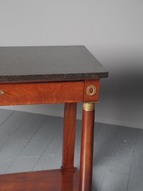 ANTIQUE FRENCH FOSSIL CONSOLE TABLE - ADDITIONAL PHOTO 1