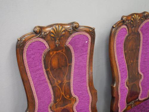 ANTIQUE PAIR OF GEORGE I STYLE WALNUT CHAIRS - ADDITIONAL PHOTO 2