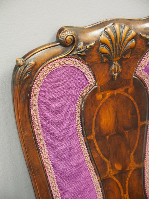 ANTIQUE PAIR OF GEORGE I STYLE WALNUT CHAIRS - ADDITIONAL PHOTO 4