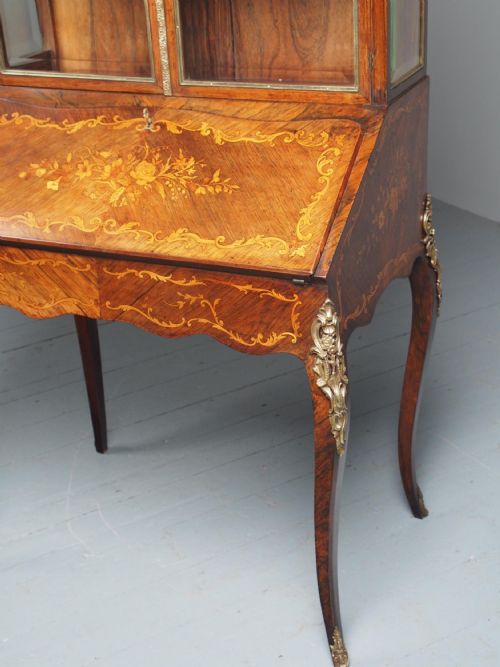 ANTIQUE FRENCH INLAID ROSEWOOD BONHEUR DU JOUR - ADDITIONAL PHOTO 6