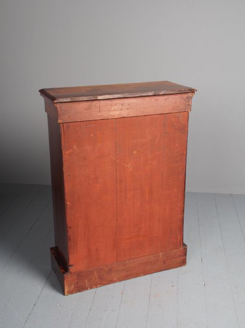 ANTIQUE MARQUETRY INLAID WALNUT PIER CABINET - ADDITIONAL PHOTO 10