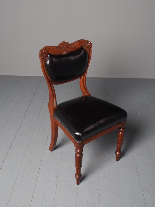 ANTIQUE SET OF 14 WILLIAM IV SCOTTISH OAK DINING CHAIRS - ADDITIONAL PHOTO 13