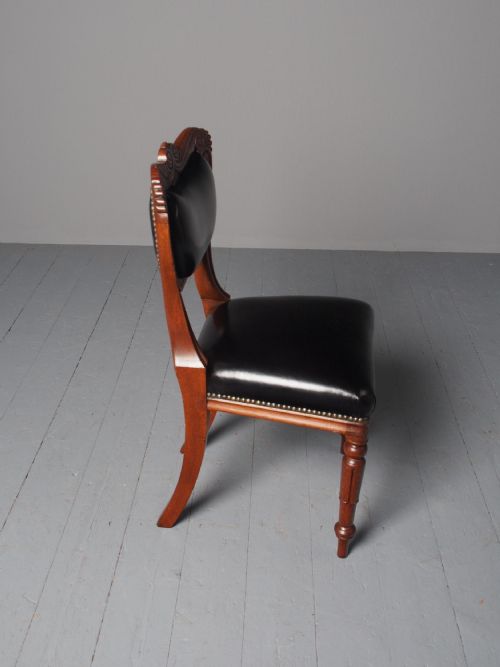 ANTIQUE SET OF 14 WILLIAM IV SCOTTISH OAK DINING CHAIRS - ADDITIONAL PHOTO 14
