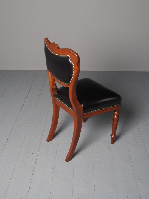 ANTIQUE SET OF 14 WILLIAM IV SCOTTISH OAK DINING CHAIRS - ADDITIONAL PHOTO 15
