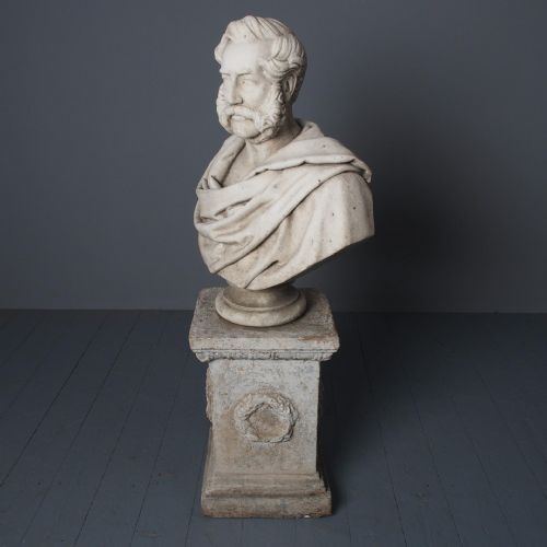 Antique White Marble Bust by John Steell, Rsa