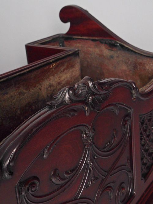 ANTIQUE CHIPPENDALE STYLE MAHOGANY JARDINIERE - ADDITIONAL PHOTO 6