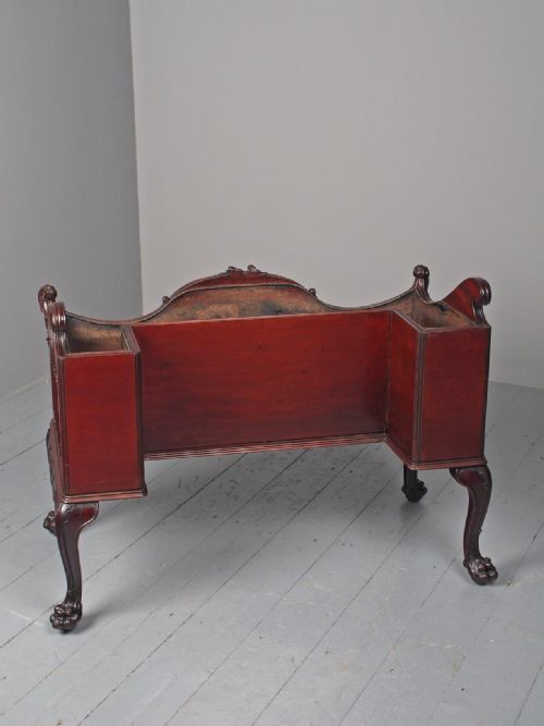 ANTIQUE CHIPPENDALE STYLE MAHOGANY JARDINIERE - ADDITIONAL PHOTO 9