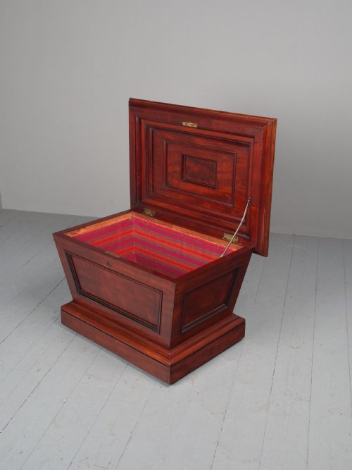 WILLIAM IV MAHOGANY SARCOPHAGUS CELLARETTE - ADDITIONAL PHOTO 2
