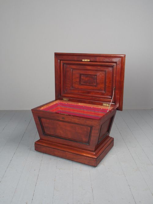 WILLIAM IV MAHOGANY SARCOPHAGUS CELLARETTE - ADDITIONAL PHOTO 3
