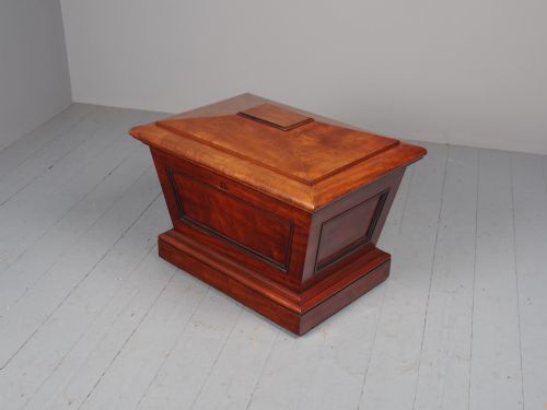 WILLIAM IV MAHOGANY SARCOPHAGUS CELLARETTE - ADDITIONAL PHOTO 6