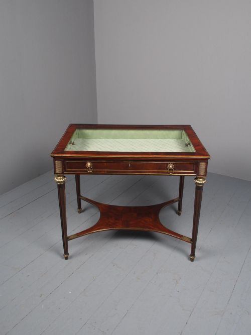 LARGE ANTIQUE MAHOGANY BIJOUTERIE TABLE - ADDITIONAL PHOTO 4