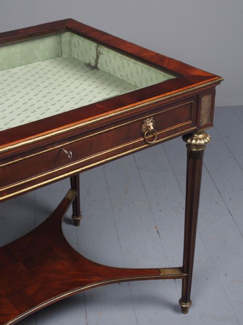 LARGE ANTIQUE MAHOGANY BIJOUTERIE TABLE - ADDITIONAL PHOTO 6