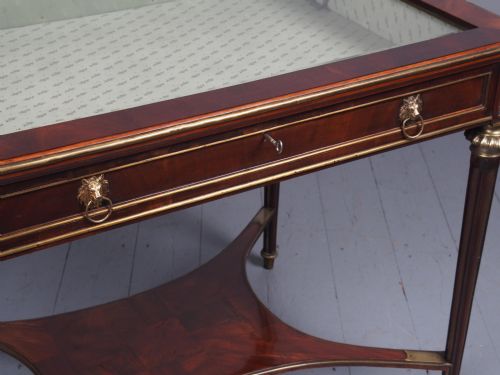 LARGE ANTIQUE MAHOGANY BIJOUTERIE TABLE - ADDITIONAL PHOTO 7
